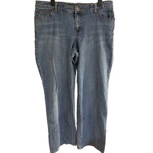 Lane Bryant Venezia Women's Blue Denim Bootcut  Stretch Jeans - Size 1 Avg (14W)